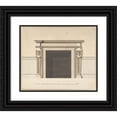 thumbnail image 1 of John Yenn 14x12 Black Ornate Wood Framed Double Matted Museum Art Print Titled: Design for a Chimneypiece (Late 18th-Early 19th Century), 1 of 5