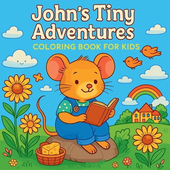 John's Tiny Adventures - Coloring Book for Kids, (Paperback)