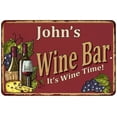 thumbnail image 1 of John's Red Wine Bar Sign 12 x 18 Matte Finish Metal 112180054207, 1 of 1