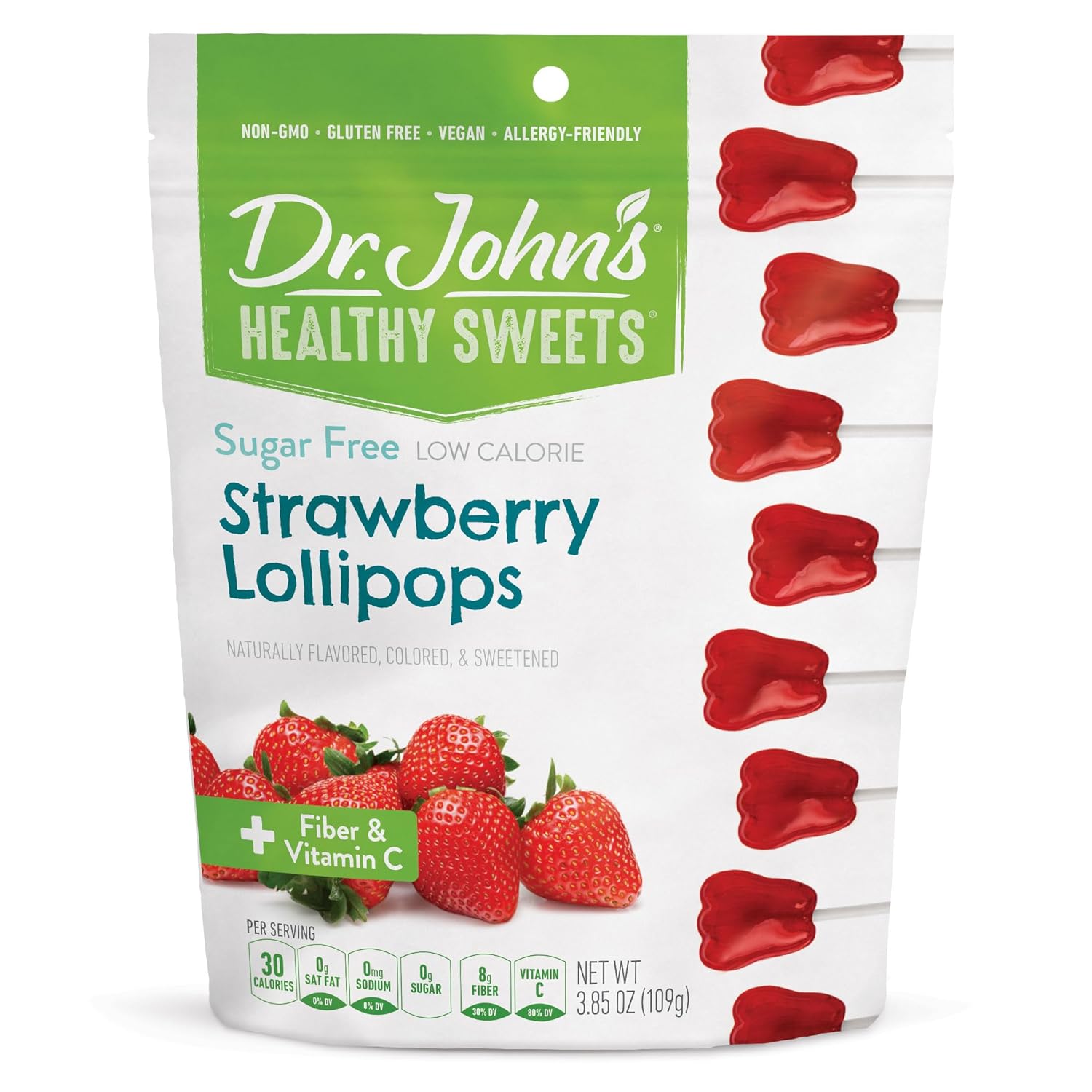John’s Sugar Candy, Healthy Lollipops with Zero Sugar, Low Calorie Snacks, Keto Friendly Hard