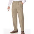 thumbnail image 1 of Blair Mens Johnblairflex Adjust-A-Band Relaxed-Fit Pleated Chinos, 1 of 1