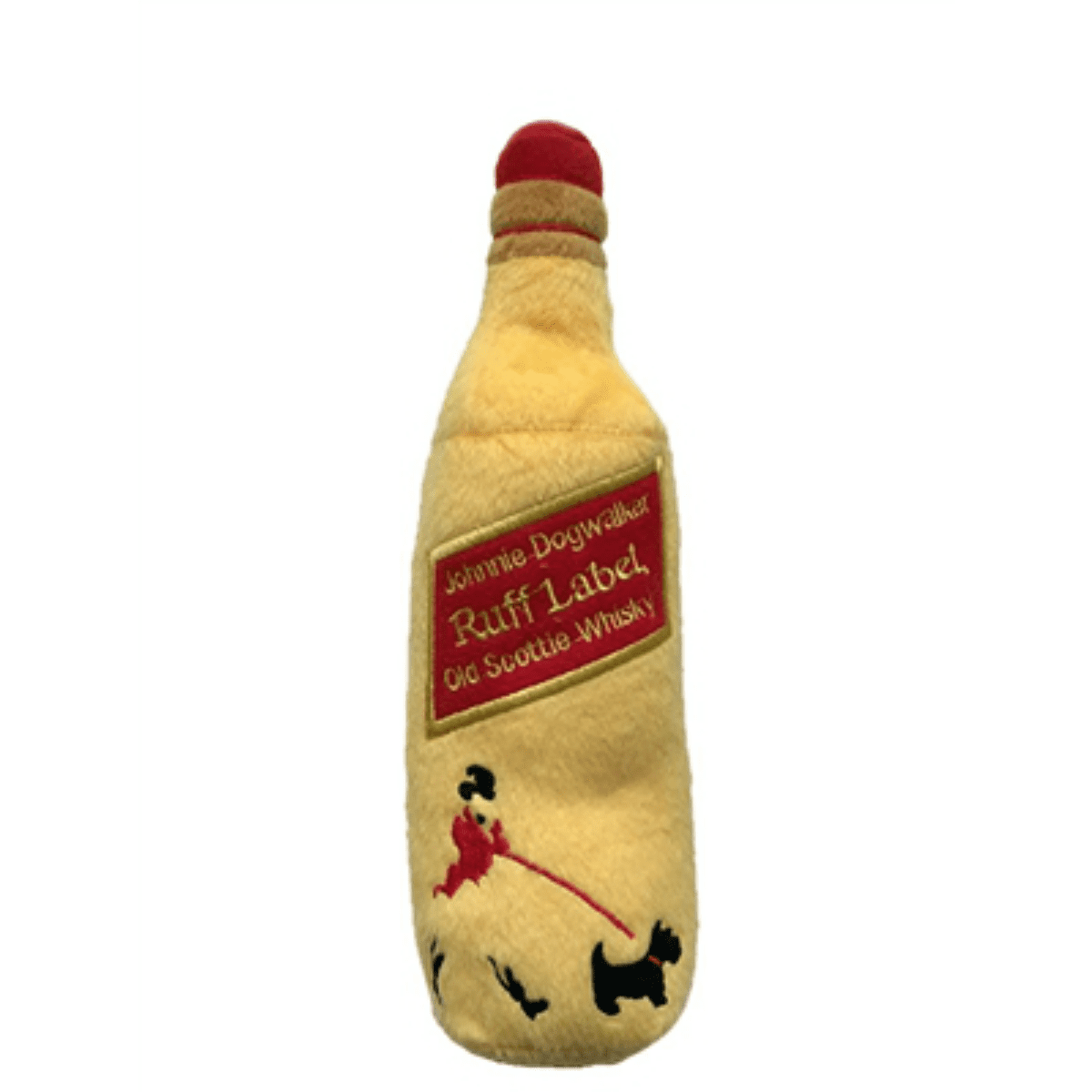 Johnnie Dogwalker Ruff Label Scottie Whisky Plush Dog Toy - Once Size