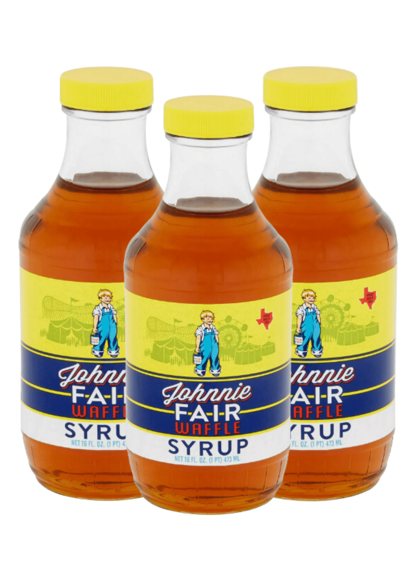 Johnnie Fair Waffle Syrup 16oz 3 Pack or 40oz 2 Pack Bundled by