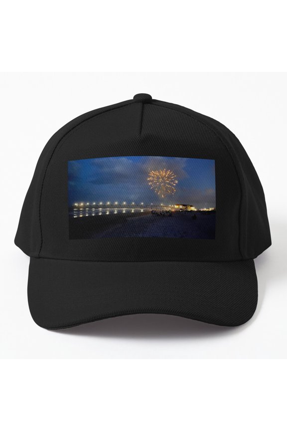 Johnnie Mercers WB Fireworks Baseball Hat, Celebration Name Graphic Design, Classic Everyday Cap