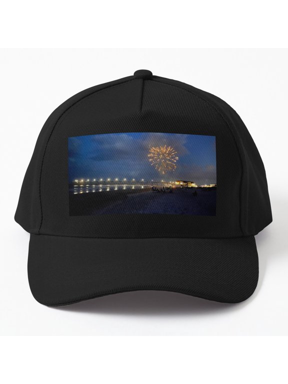 Johnnie Mercers WB Fireworks Baseball Hat, Celebration Name Graphic Design, Classic Everyday Cap