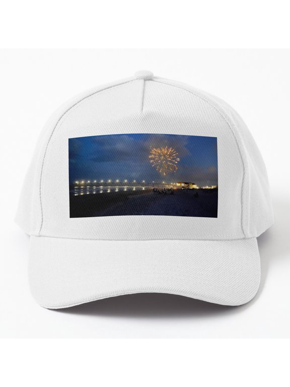 Johnnie Mercers WB Fireworks Baseball Hat, Celebration Name Graphic Design, Classic Everyday Cap