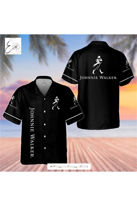 Johnnie Walker All Over Print 3D Hawaiian Shirt