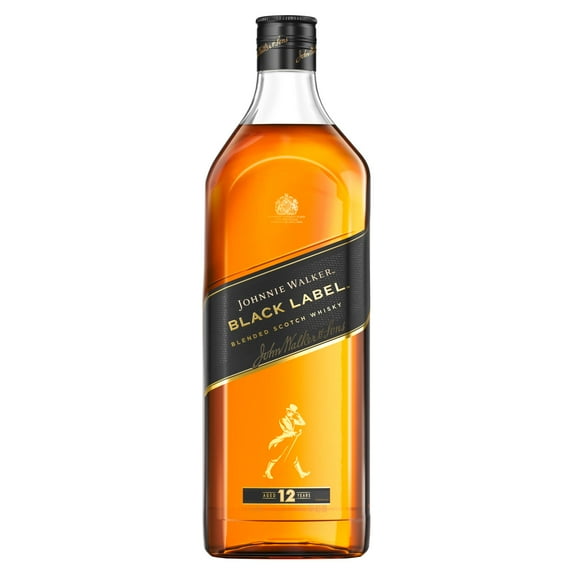 Johnnie Walker Black Label Blended Scotch Whisky, 1.75 L, 40% ABV