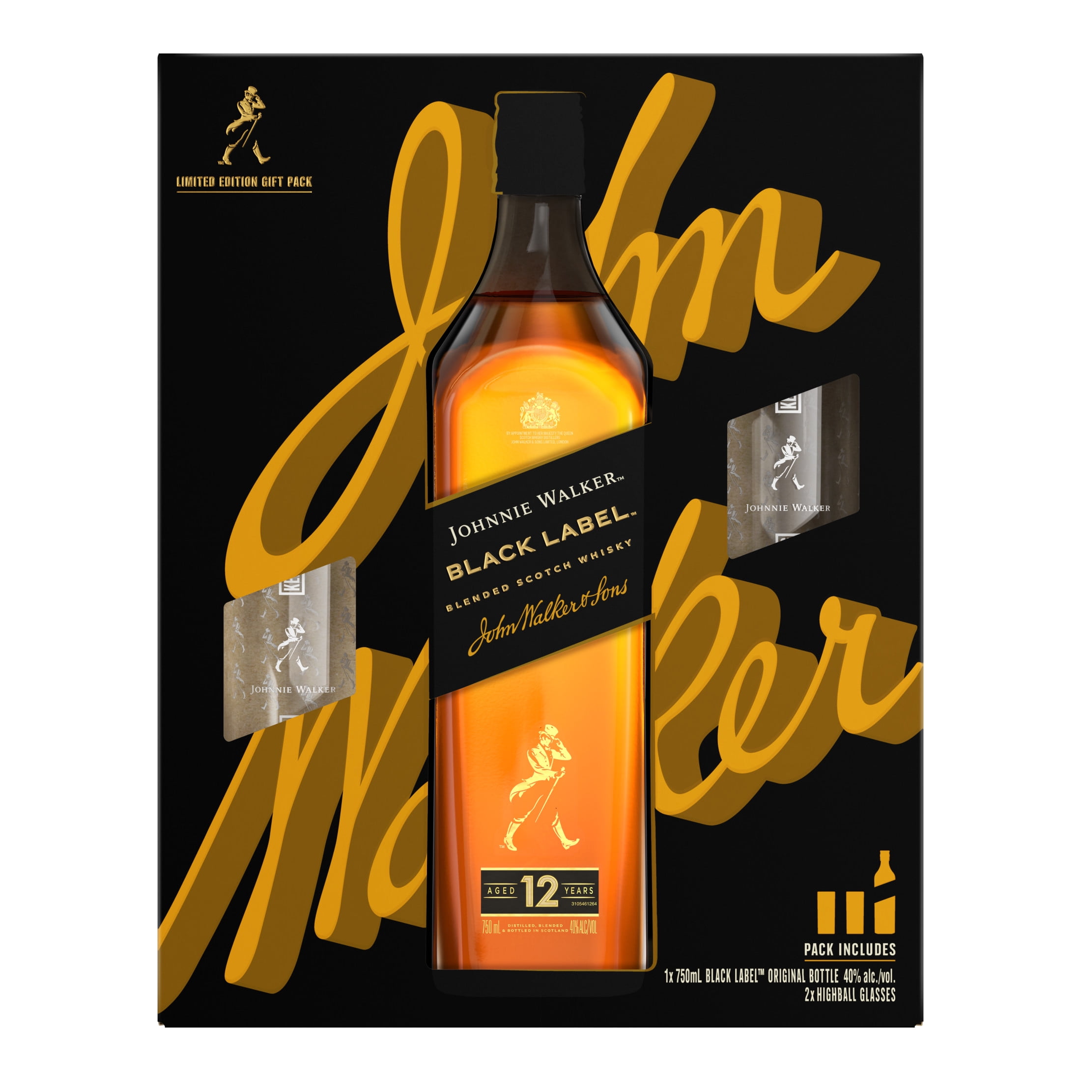 Johnnie Walker Black Label Blended Scotch Whisky, 750 mL Johnnie Walker Black Label Blended Scotch Whisky, 750 mL