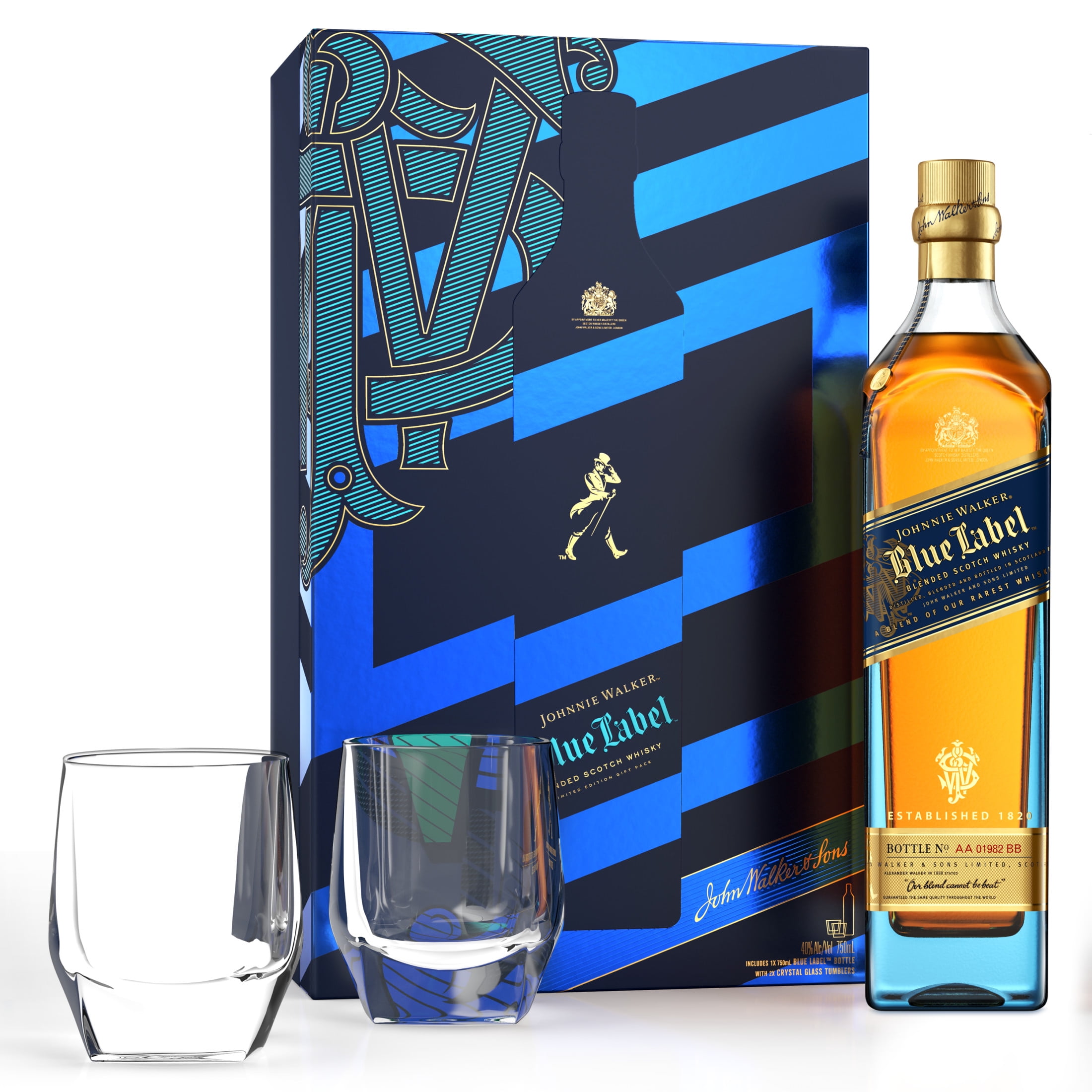 ウイスキー JOHNNIE WALKER Blue Label 40%750ml Johnnie Walker Blue Label Blended Scotch Whisky, 750 mL, 40