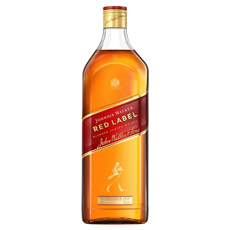 Johnnie Walker Red Label Blended Scotch Whisky, 1.75 L, 40