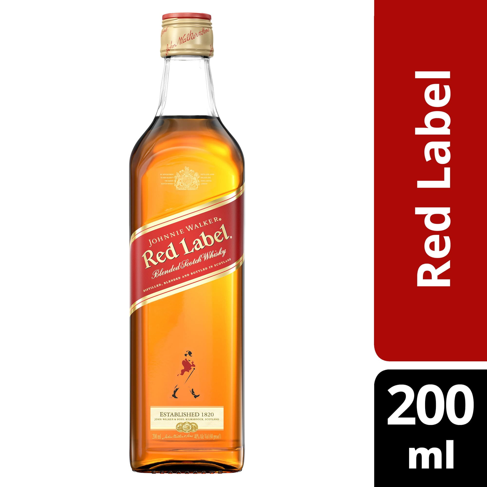 Red Label Price Johnnie Walker Red Label Blended Scotch Whisky, 200 mL - Walmart.com