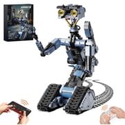 Johnny 5 RC Robot Model Toys, Johnny 5 Robot Building Block Set Compatible for Lego, Stem Educational Gift Set for Age 6+ Boys Girls1176 Pcs
