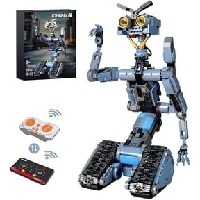 Johnny 5 Robot Building Block Set With Motor, Science Educational Robotic Tech Movie Robotic Figure Johnny Five Robot Toys Gifts for Teens 1176 Pieces