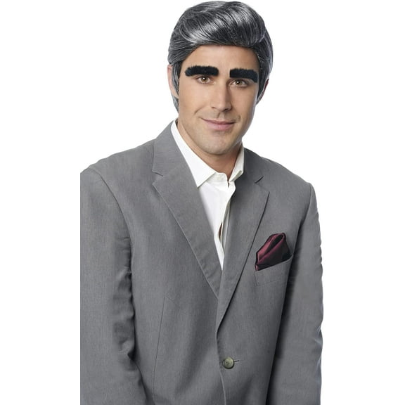 Johnny Men's Wig and Eyebrows