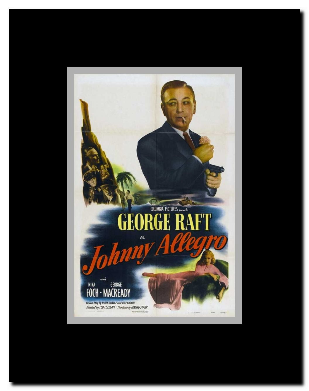 Johnny Allegro Framed Movie Poster