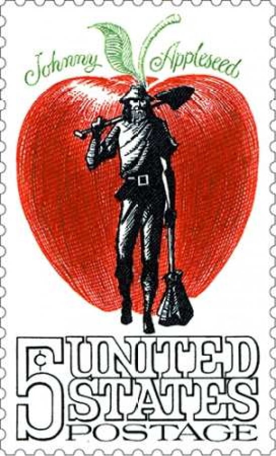 Johnny Appleseed Canvas Art - US POSTAL SERVICE (24 x 36)