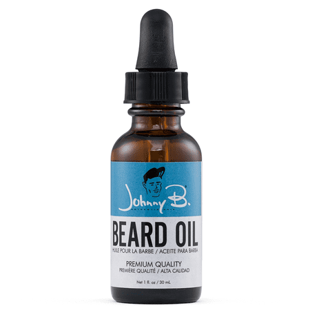 Johnny B Beard Oil, Natural Ingredients, Softens and Moisturizes Facial Hair 1 oz.