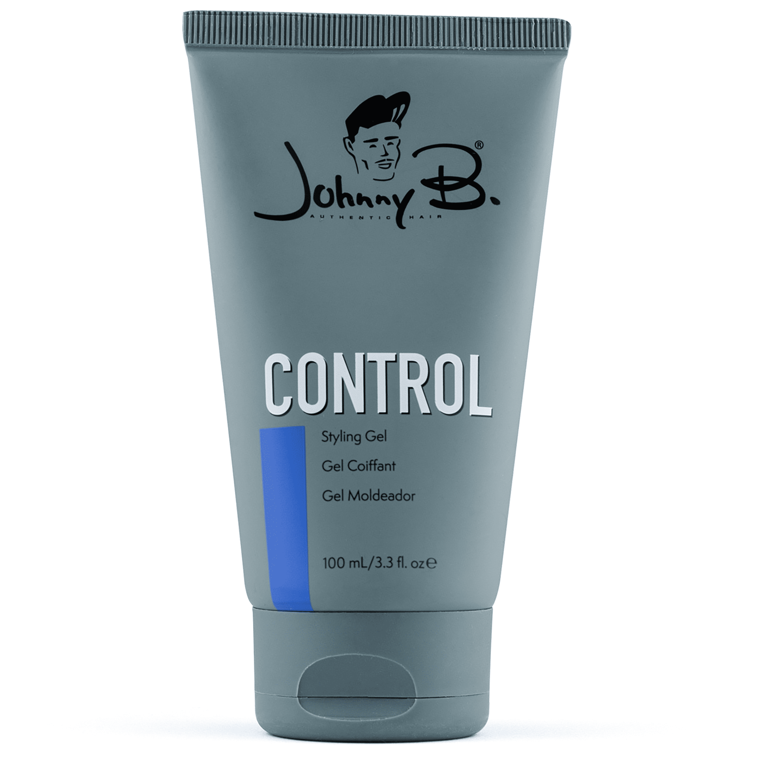 Johnny B Control Alcohol-Free Hair Styling Gel, Strong Hold, All Hair Types  3.3 oz. 
