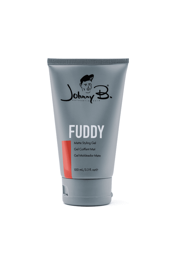Fuddy Strong Hold Matte Hair Styling Gel, Alcohol Free, 3.3 oz