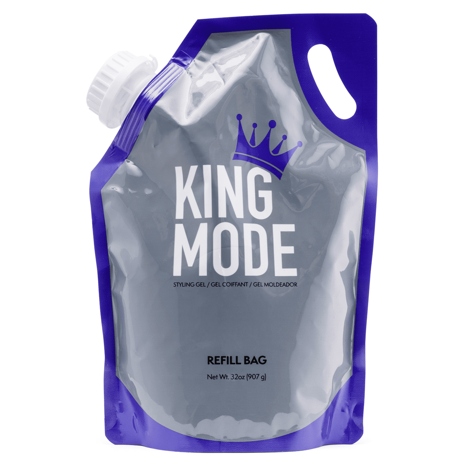 Johnny B King Mode Styling Gel in Bag, 32 oz with Strong All-Day