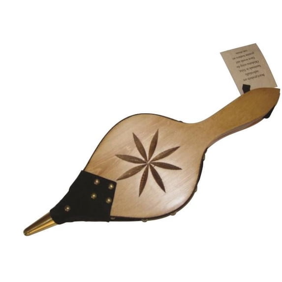 Johnny Beard Company #1021 Rosette Oil Finished Pine Bellows Leather Trim 7.5 Inch x 21 Inch