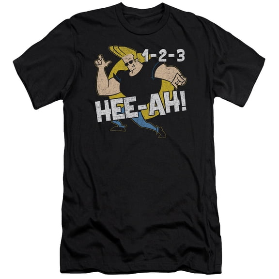 Johnny Bravo - 123 - Premium Slim Fit Short Sleeve Shirt - X-Large
