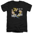 thumbnail image 1 of Johnny Bravo 123 S/S Adult V-Neck 30/1 T-Shirt Black, 1 of 1