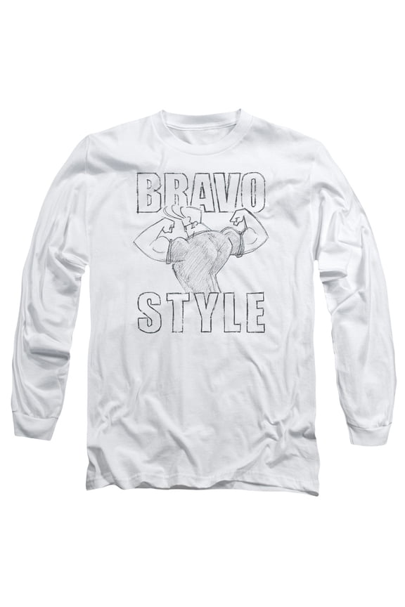 Johnny Bravo - Bravo Style - Long Sleeve Shirt - Small
