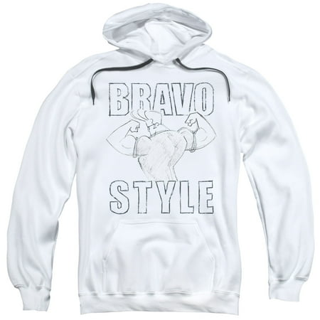 Johnny Bravo Bravo Style Mens Pullover Hoodie
