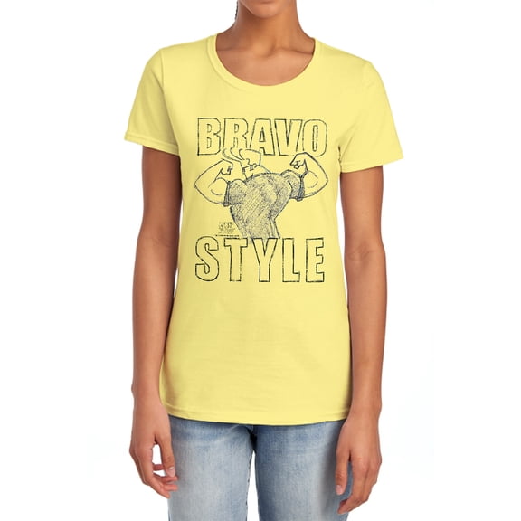Johnny Bravo Bravo Style Women's T Shirt, Banana, 2X-Large