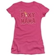 thumbnail image 1 of Johnny Bravo Foxy Mama S/S Junior Women's T-Shirt Sheer Hot Pink, 1 of 1