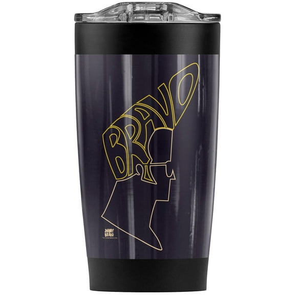 Johnny Bravo/Hair Stainless Steel Tumbler 20 oz Coffee Travel Mug/Cup, Vacuum Insulated & Double Wall with Leakproof Sliding Lid | Great for Hot Drinks and Cold Beverages