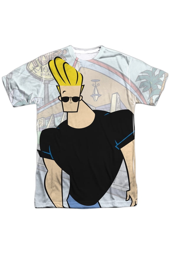 Johnny Bravo - Hanging Out - Short Sleeve Shirt - Small