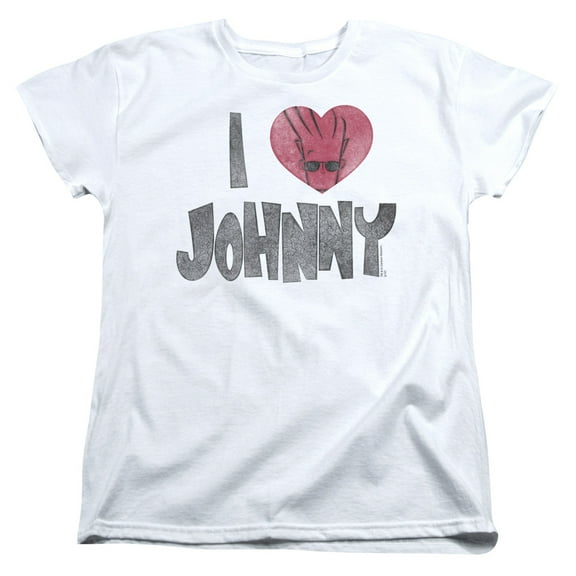 Johnny Bravo - I Heart Johnny - Women's Short Sleeve Shirt - Medium