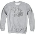 thumbnail image 1 of Johnny Bravo - Jb Line Art - Crewneck Sweatshirt - Large, 1 of 2