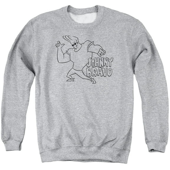 Johnny Bravo - Jb Line Art - Crewneck Sweatshirt - Large