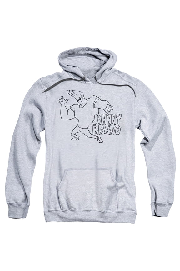 Johnny Bravo - Jb Line Art - Pull-Over Hoodie - Medium