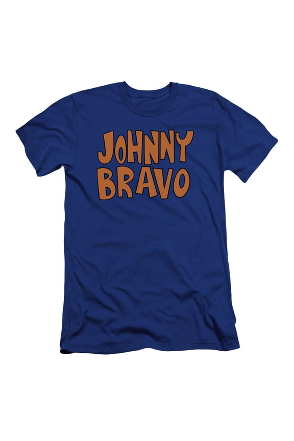 Johnny Bravo - Jb Logo - Premium Slim Fit Short Sleeve Shirt - Large