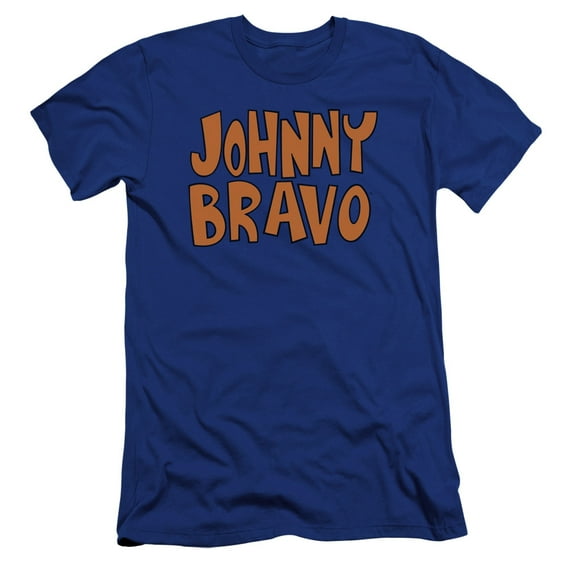 Johnny Bravo - Jb Logo - Premium Slim Fit Short Sleeve Shirt - Large