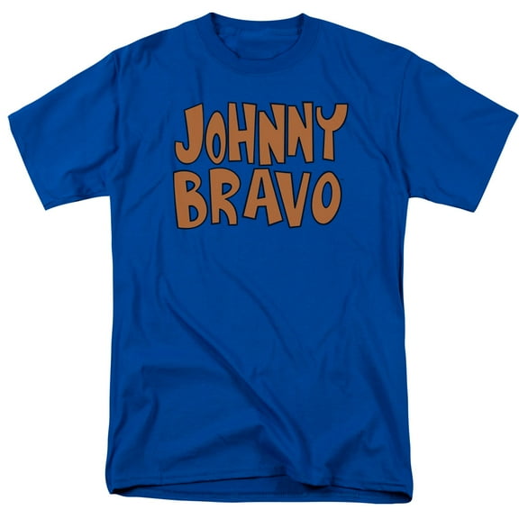 Johnny Bravo Jb Logo S/S Adult 18/1 T-Shirt Royal Blue 5X