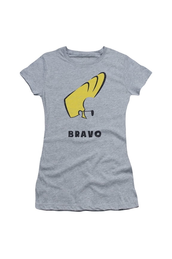 Johnny Bravo Johnny Hair S/S Junior Women's T-Shirt Sheer Athletic Heather