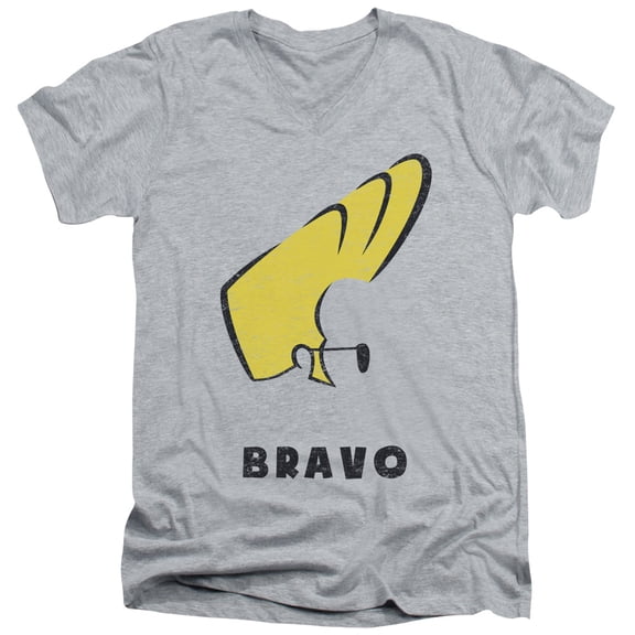 Johnny Bravo - Johnny Hair - Slim Fit V Neck Shirt - Large