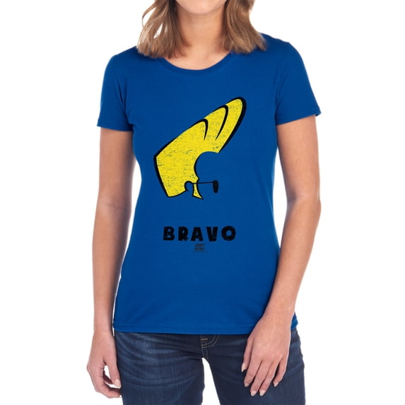 Johnny Bravo Johnny Hair Women's T Shirt, Royal, Medium