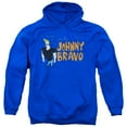 thumbnail image 1 of Johnny Bravo Johnny Logo Adult Pullover Hoodie Sweatshirt Royal Blue, 1 of 1