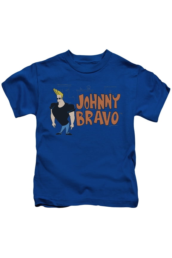 Johnny Bravo - Johnny Logo - Juvenile Short Sleeve Shirt - 4