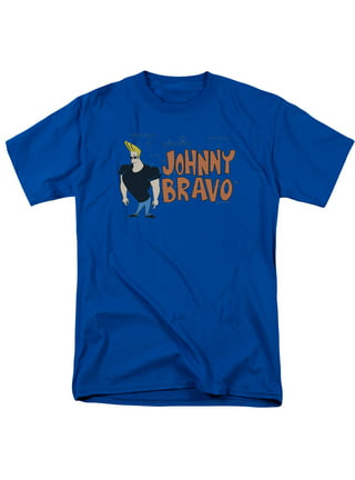 Cartoon Network Mens T-Shirt - Cow Chicken Johnny Bravo Courage