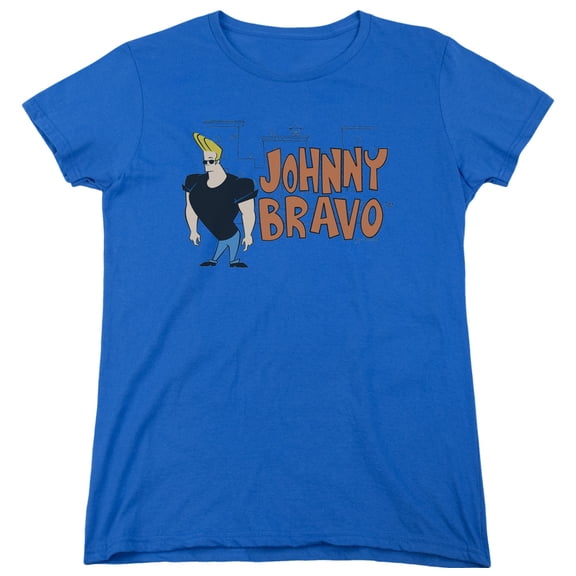 Johnny Bravo - Johnny Logo - Women's Short Sleeve Shirt - Large
