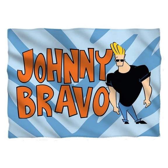 Johnny Bravo Logo (Front Back Print) Pillow Case