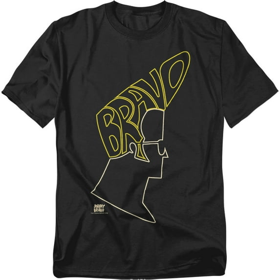 Johnny Bravo Men's Bravo Hair T-shirt XXX-Large Black